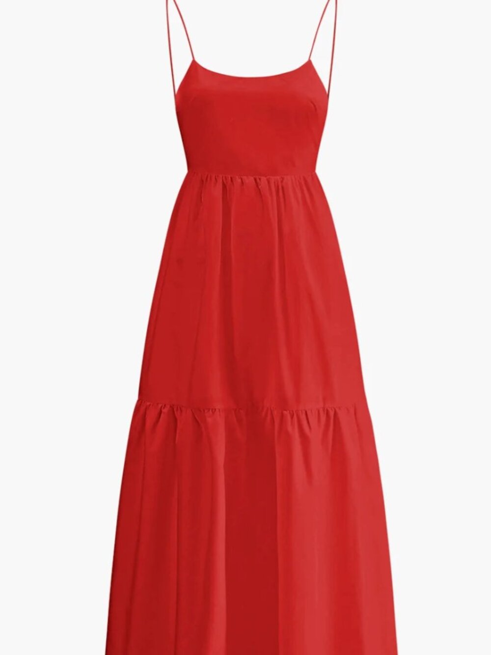 Commense Solid Backless Long Dress M